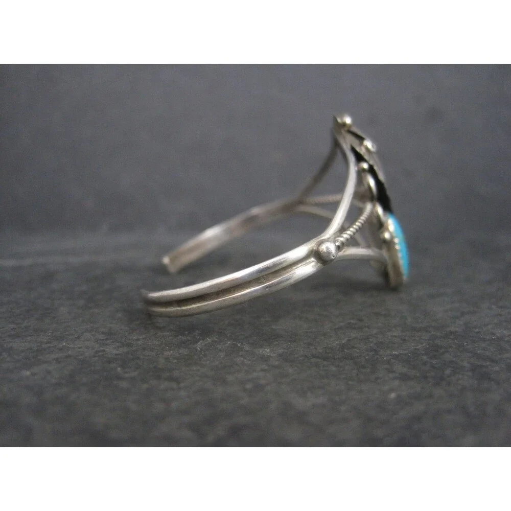 Vintage Native American Turquoise Cuff Bracelet 5.75 Inches